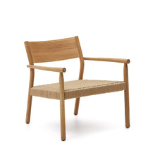 Load image into Gallery viewer, Yalia armchair in natural solid oak with paper rope seat FSC 100%
