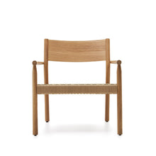 Load image into Gallery viewer, Yalia armchair in natural solid oak with paper rope seat FSC 100% - image 7