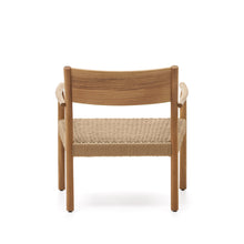 Load image into Gallery viewer, Yalia armchair in natural solid oak with paper rope seat FSC 100% - image 9