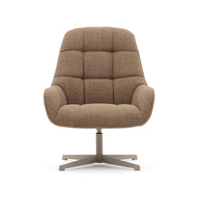 Load image into Gallery viewer, Jaspe light brown swivel armchair with grey-finished metal, FSC 100% - image 7