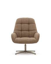 Load image into Gallery viewer, Jaspe light brown swivel armchair with grey-finished metal, FSC 100% - image 8