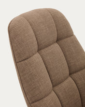 Load image into Gallery viewer, Jaspe light brown swivel armchair with grey-finished metal, FSC 100% - image 14