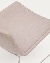 Load image into Gallery viewer, Zahara beige armchair and steel in a beige finish, 100% FSC - image 9