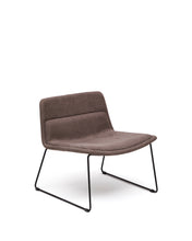 Load image into Gallery viewer, Zahara brown armchair and steel in a black finish, 100% FSC