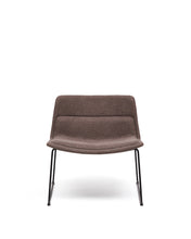 Load image into Gallery viewer, Zahara brown armchair and steel in a black finish, 100% FSC - image 2