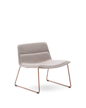 Load image into Gallery viewer, Zahara beige armchair with steel legs and FSC 100% terracotta finish