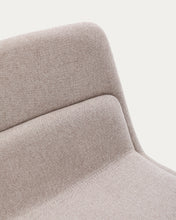 Load image into Gallery viewer, Zahara beige armchair with steel legs and FSC 100% terracotta finish - image 11