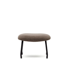 Load image into Gallery viewer, Belina footrest in light brown and steel with black finish FSC 100% - image 3