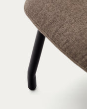 Load image into Gallery viewer, Belina footrest in light brown and steel with black finish FSC 100% - image 7