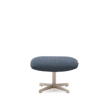 Load image into Gallery viewer, Jaspe swivel footrest in blue and metal with a grey finish FSC™ 100%. - image 2