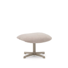 Load image into Gallery viewer, Jaspe swivel footrest in beige and metal with a grey finish FSC™ 100%.