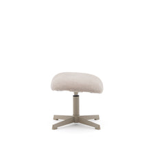 Load image into Gallery viewer, Jaspe swivel footrest in beige and metal with a grey finish FSC™ 100%. - image 3