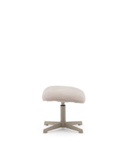 Load image into Gallery viewer, Jaspe swivel footrest in beige and metal with a grey finish FSC™ 100%. - image 4