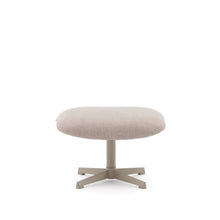 Load image into Gallery viewer, Jaspe swivel footrest in beige and metal with a grey finish FSC™ 100%. - image 5