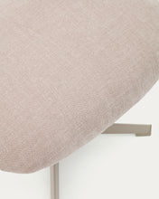 Load image into Gallery viewer, Jaspe swivel footrest in beige and metal with a grey finish FSC™ 100%. - image 9