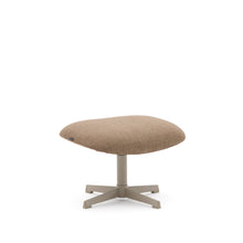Load image into Gallery viewer, Jaspe swivel footrest in light brown and metal with a grey finish FSC™ 100%.