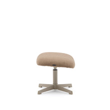 Load image into Gallery viewer, Jaspe swivel footrest in light brown and metal with a grey finish FSC™ 100%. - image 3
