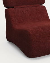 Load image into Gallery viewer, Club burgundy bouclé armchair - image 6