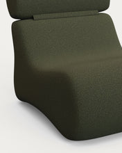 Load image into Gallery viewer, Club dark green bouclé armchair - image 6