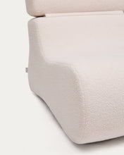 Load image into Gallery viewer, Club ecru-coloured, bouclé armchair - image 7