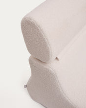 Load image into Gallery viewer, Club ecru-coloured, bouclé armchair - image 9