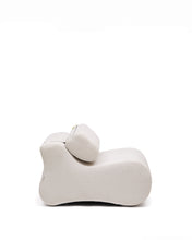 Load image into Gallery viewer, Club pearl-coloured, chenille armchair - image 3