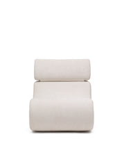 Load image into Gallery viewer, Club pearl-coloured, chenille armchair - image 4