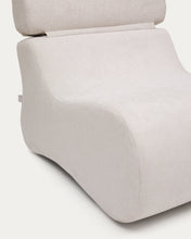 Load image into Gallery viewer, Club pearl-coloured, chenille armchair - image 6