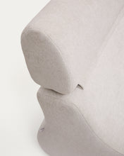 Load image into Gallery viewer, Club pearl-coloured, chenille armchair - image 8