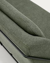 Load image into Gallery viewer, Brida 2-seater sofa in green and steel legs with black finish, 128 cm - image 11