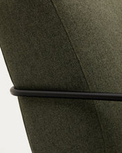 Load image into Gallery viewer, Gamer green armchair with metal in a black matte painted finish - image 10