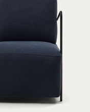 Load image into Gallery viewer, Gamer armchair in blue and metal with black finish - image 8