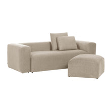 Load image into Gallery viewer, Blok 3-seater beige chenille sofa 240cm FSC Mix Credit - image 7