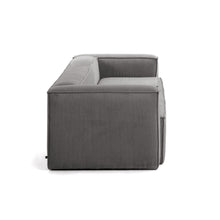Load image into Gallery viewer, Blok 3 seater sofa in grey wide seam corduroy, 240 cm - image 4