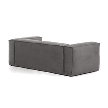 Load image into Gallery viewer, Blok 3 seater sofa in grey wide seam corduroy, 240 cm - image 5