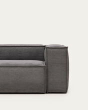 Load image into Gallery viewer, Blok 3 seater sofa in grey wide seam corduroy, 240 cm - image 8