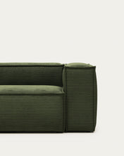Load image into Gallery viewer, Blok 3-seater sofa in green thick corduroy 240cm FSC Mix Credit - image 8