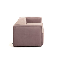 Load image into Gallery viewer, Blok 3-seater sofa in pink thick corduroy 240cm FSC Mix Credit - image 5