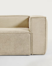 Load image into Gallery viewer, Blok 3-seater sofa in natural thick corduroy 240cm FSC Mix Credit - image 2