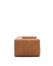 Load image into Gallery viewer, Blok brown leather 3-seater sofa 240 cm - image 3