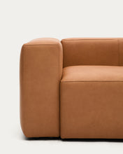 Load image into Gallery viewer, Blok brown leather 3-seater sofa 240 cm - image 5