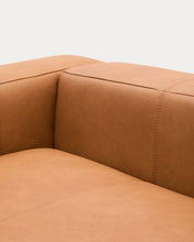 Load image into Gallery viewer, Blok brown leather 3-seater sofa 240 cm - image 7