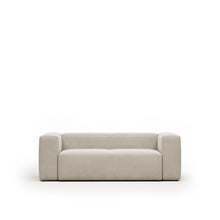 Load image into Gallery viewer, Blok 2-seater beige chenille sofa 210cm FSC Mix Credit