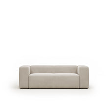 Load image into Gallery viewer, Blok 2-seater beige chenille sofa 210cm FSC Mix Credit - image 2