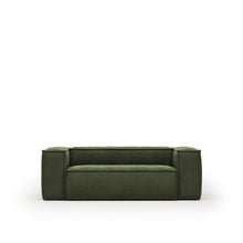Load image into Gallery viewer, Blok 2-seater sofa in green thick corduroy 210cm FSC Mix Credit