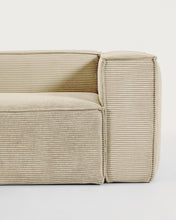 Load image into Gallery viewer, Blok 2-seater sofa in natural thick corduroy 210cm FSC Mix Credit - image 2