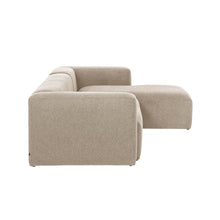 Load image into Gallery viewer, Blok 4-seater beige chenille right chaise longue sofa 330cm FSC Mix Credit - image 4