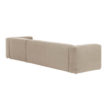 Load image into Gallery viewer, Blok 4-seater beige chenille right chaise longue sofa 330cm FSC Mix Credit - image 5