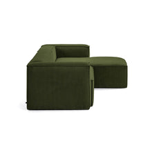 Load image into Gallery viewer, Blok 4-seater right chaise longue sofa in green thick corduroy 330cm FSC Mix Credit - image 4