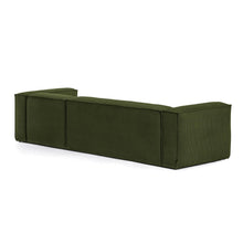 Load image into Gallery viewer, Blok 4-seater right chaise longue sofa in green thick corduroy 330cm FSC Mix Credit - image 5